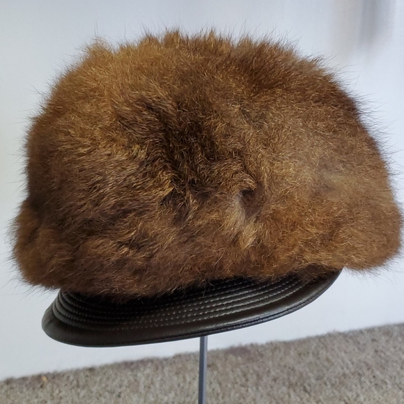 Vincent + Bill Other - New Vintage Opossum Fur Baseball Hat